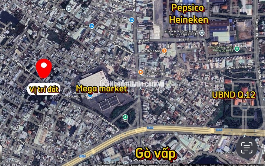 Gía tốt! Bán nhà mặt tiền Trương Thị Hoa Tân Thới HIệp Quận 12 534m2 giá chỉ 70tr/m2